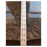 Polished Granite Stone Slab Brown Black Speckled Approx 29x20