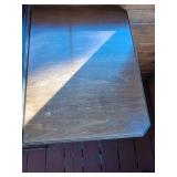 RWAY Walnut Server Buffet Cabinet w Pull Out Leaves 74in Extended