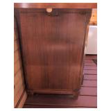 RWAY Walnut Server Buffet Cabinet w Pull Out Leaves 74in Extended