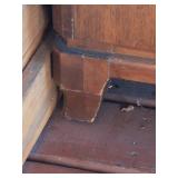 RWAY Walnut Server Buffet Cabinet w Pull Out Leaves 74in Extended