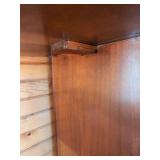 RWAY Walnut Server Buffet Cabinet w Pull Out Leaves 74in Extended