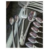 Cambridge Stainless Flatware Mixed Lot with Serving Pieces & Knives