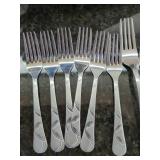 Cambridge Stainless Flatware Mixed Lot with Serving Pieces & Knives