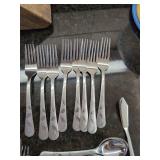 Cambridge Stainless Flatware Mixed Lot with Serving Pieces & Knives