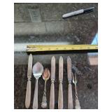 Vintage Silverplate Serving Utensils Butter Knives Cake Server Set