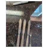 Vintage Silverplate Serving Utensils Butter Knives Cake Server Set