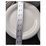 Gibson White Dinnerware Set with Corelle Vitrelle Plates & Bowls