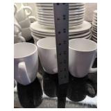 Gibson White Dinnerware Set with Corelle Vitrelle Plates & Bowls