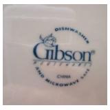Gibson White Dinnerware Set with Corelle Vitrelle Plates & Bowls