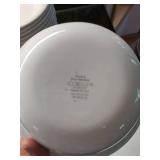 Gibson White Dinnerware Set with Corelle Vitrelle Plates & Bowls