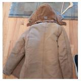 Carhartt Duck Workwear Jacket & Bib Overalls Brown Insulated