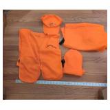 Cabela's Blaze Orange Hunting Safety Apparel Set Hat Vests Beanie