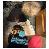 Lot of Assorted Winter Hats Gloves Socks Scarves & Ponchos