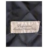 Bermans Black Leather Motorcycle Jacket Quilted Lining Size 40 Reg