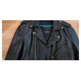 Wilsons Leather Double Rider Motorcycle Jacket Black Thinsulate M