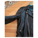Wilsons Leather Double Rider Motorcycle Jacket Black Thinsulate M