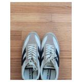 Tretorn Kristine Low Top Sneakers Ivory Beige Black Women's 9M