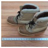 Sorel Nanook Winter Boots Shearling Lined Made in Canada Pair