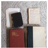 Vintage Religious Book Lot Holy Bibles Hymnal Church Programs