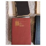 Vintage Religious Book Lot Holy Bibles Hymnal Church Programs