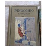 Vintage Children's Books Pinocchio & Treasure Island Hardcovers