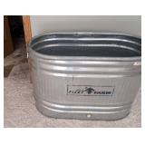 Mills Fleet Farm Galvanized Steel 50 Gallon Stock Tank w/ Handles