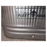 Mills Fleet Farm Galvanized Steel 50 Gallon Stock Tank w/ Handles