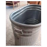 Mills Fleet Farm Galvanized Steel 50 Gallon Stock Tank w/ Handles