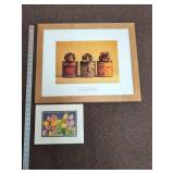 Anne Geddes Framed & Matted Baby Prints Nursery Wall Art Set