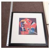 Set of 3 Framed Kandinsky Style Abstract Art Prints Decor