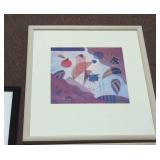 Set of 3 Framed Kandinsky Style Abstract Art Prints Decor