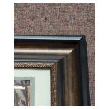 Framed Wall Art Decor Lot Copper Relief Botanical Vegetable Prints