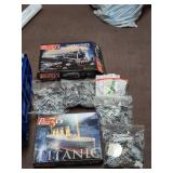 Wrebbit Puzz 3D Titanic & Orient Express Puzzle Lot w/ Boxes