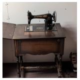 Antique Free Westinghouse Electric Sewing Machine Cabinet Treadle Style