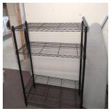 Black Metal Wire Storage Shelving Rack 4-Tier Adjustable 54x36x14