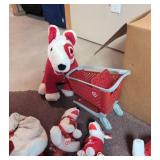 Target Bullseye Plush Toy & Store Accessory Lot Promo Mascot Collection