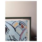 Framed Wassily Kandinsky Abstract Art Print Poster Green Frame 36x24