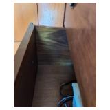 Vintage Traditional 5 Drawer Walnut Finish Dresser Chest 39.5in