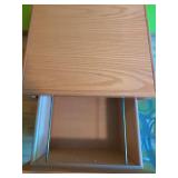 Oak Finish 2-Drawer File Cabinet Home Office Storage 30 x 21 x 22
