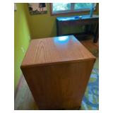Oak Finish 2-Drawer File Cabinet Home Office Storage 30 x 21 x 22