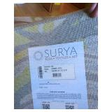 Surya JAX Area Rug Abstract Circles Green, Light and Dark Gray 5'2 x 7'6 Turkish