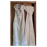 Vintage Bridal Gown Lot Alfred Angelo Prestige Dresses Veil Ivory