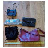 Lot of Assorted Vintage Handbags & Clutches Leather Sequin Velvet