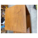 3-Piece Mid Century Modern Teak Veneer Modular Cabinet Shelf Set