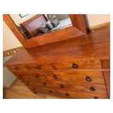 Urban Craftsman Mission Style 9 Drawer Dresser With Mirror Wood Bedroom Chest