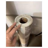 Set of 2 Vinyl Sheet Flooring Remnants Geometric & Neutral Rolls