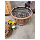 Outdoor Patio Planter & Hanging Basket Garden Decor Lot