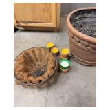 Outdoor Patio Planter & Hanging Basket Garden Decor Lot