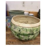 Lot of Assorted Decorative Planters Cachepots Ceramic Wood Metal
