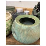 Lot of Assorted Decorative Planters Cachepots Ceramic Wood Metal